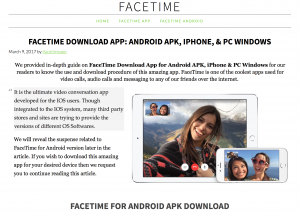 FaceTime Home Screen online video in marketing